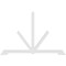 Ekena Millwork Vanguard Architectural Grade PVC Gable Bracket, 96"W x 64"H x 2"D x 4"F, 16/12 Pitch GBP096X64X0204VAN00 - alternate 2